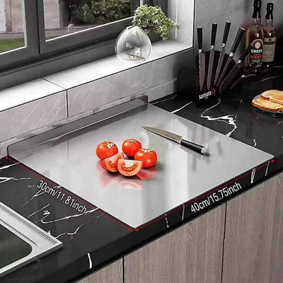 Premium Stainless Steel Chopping Board , Large, Easy Clean ...