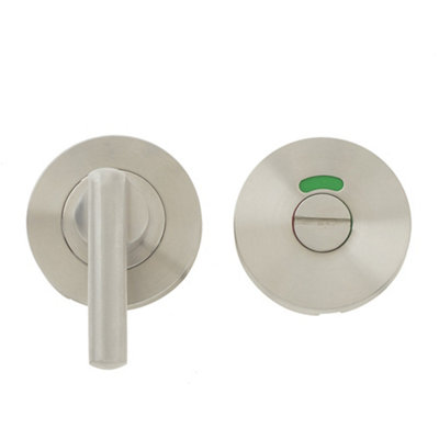 Premium Stainless Steel Easy Turns and Releases with Indicator - 52x8mm Satin Finish - Door Handle