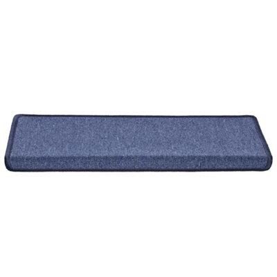 Premium Stair Mats 30 pcs 65x21x4 cm Blue Rectangular Edge