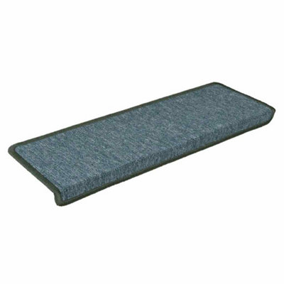 Premium Stair Mats 30 pcs 65x21x4 cm Dark Green Rectangular Edge