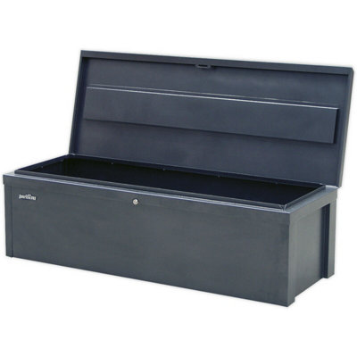 Premium Steel Tool Storage Chest - Secure Locking Site Box - 1200 x 450 x 360mm