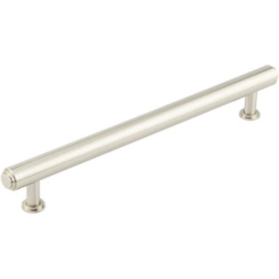 Premium Stepped Cabinet Handle in Satin Nickel - 224mm Length - Kitchen Drawer Pull Handle