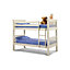 Premium Stone White Finish Shaker Style Bunk Bed 2 x 3ft (90cm)