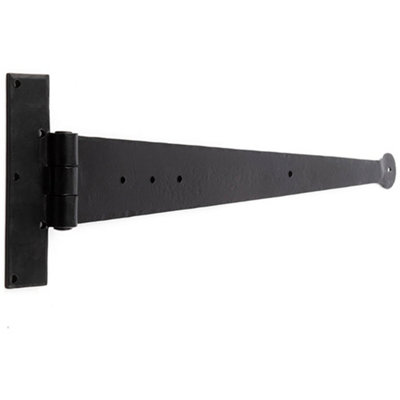 Premium T Hinge 445x132mm - Sleek Black Design for Doors and Gates - Traditional Gate Door - Door Hinges