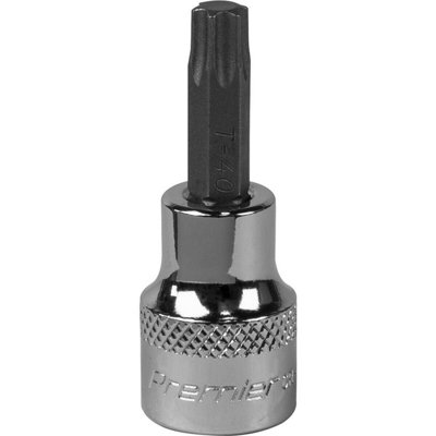 Premium T40 TRX Star Socket Bit - Durable 3/8" Drive with Knurled Grip