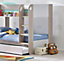 Premium Taupe Bunk Bed Including Pull Out Trundle - 2x 90cm