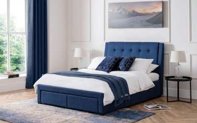 Premium - Teal 4 Drawer Bed - Super King 6ft (180cm)