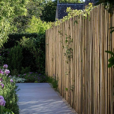 Premium Thick Bamboo Cane Fencing Screening Rolls 1.9m(L) x 0.6m(H)