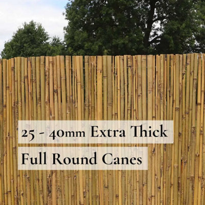 Premium Thick Bamboo Cane Fencing Screening Rolls 1.9m(L) x 1.8m(H)