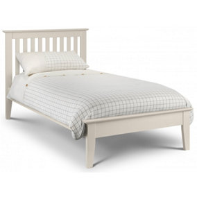 Premium Timeless Stone Ivory Bed Frame - Single 3ft (90cm)