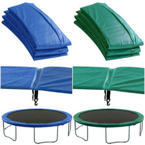 Premium Trampoline Replacement Safety Pad (Spring Cover) - Padding for 244cm 8ft Trampoline - Green
