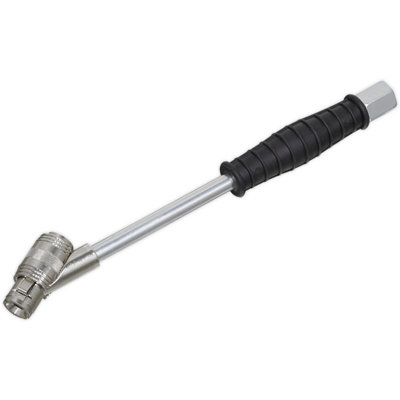 Premium Twin Clip-On Tyre Inflator Arm Connector - 1/4" BSP Male Air Hose Fitting