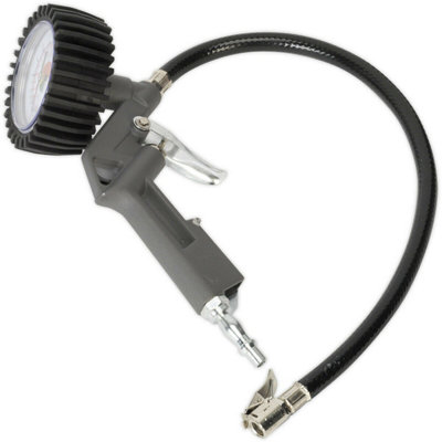 Premium Tyre Air Inflator with Dial Gauge and Quick Coupling for Easy ...