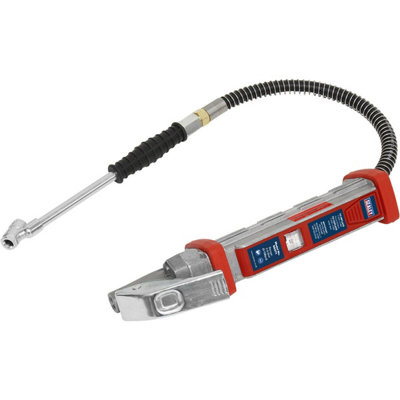 Premium Tyre Inflator - Twin Push-On Chuck - 240mm Long Reach Arm & 0.5m Hose