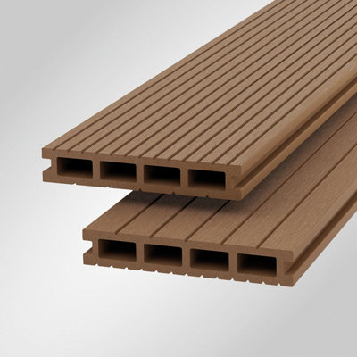 Premium Value European Composite Decking Sample Pack in Light Neo, Gold ...