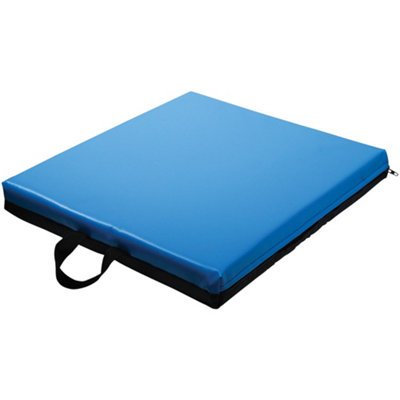 Premium Vinyl Gel Wheelchair Cushion 45x40x7.5cm with Easy Clean Cover