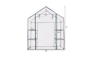 Premium Walk In Greenhouse - H196 x W147 x D74cm - 7