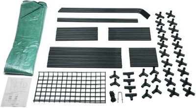 Premium Walk In Greenhouse With Shelves Portable Outdoor Tubular 4 Shelf Plants Flower Seedling Growhouse H196 x W147 x D74cm - 5