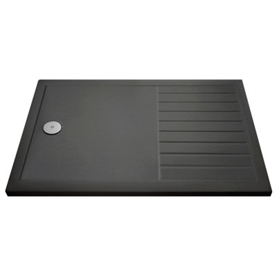 Premium Walk-In Shower Tray 1400mm x 900mm - Slate Grey Price Comparisons | Compare The Build