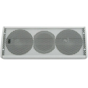 Premium White 320W Multi Angle Dual Sub Speakers Wall Mount Enclosure Cabinet