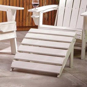 Premium White Adirondack Footstool