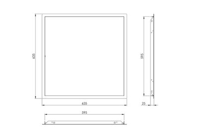 Premium White Metal Access Panel 600mm x 600mm Inspection Door
