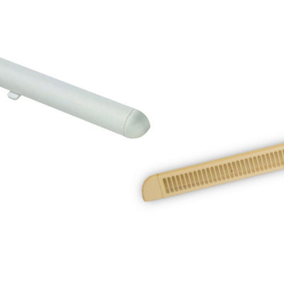 Premium Window Trickle Vent -  (W) 400mm - Cream External/White Internal