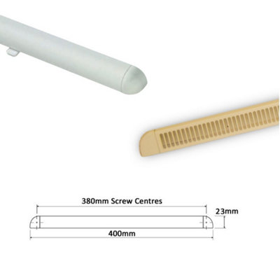 Premium Window Trickle Vent -  (W) 400mm - Cream External/White Internal