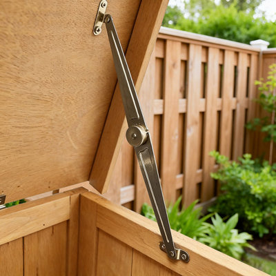 Premium Wooden Garden Potting Shed Storage Cabinet with Lift-Up Roof ...