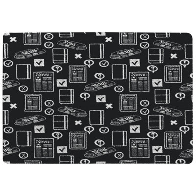 Press And Media Symbols Designer Special Soft Home Rug