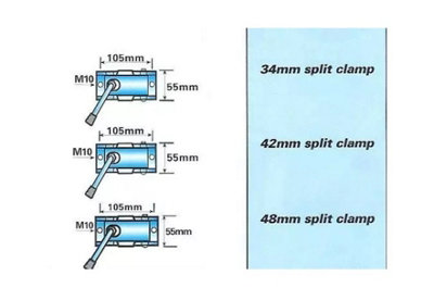 Pressed Steel Clamp 42mm Diameter