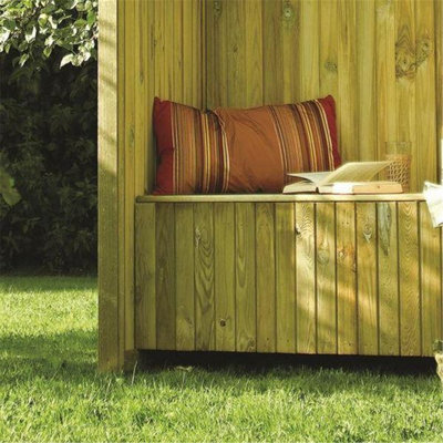 Pressure Treated Arbour + Underseat Storage (1.3m x 0.7m x 2.1m)