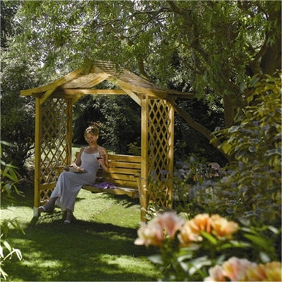 Pressure Treated Deluxe Dartmouth Swing Set Arbour (2.2m x 1m x 2.3m)