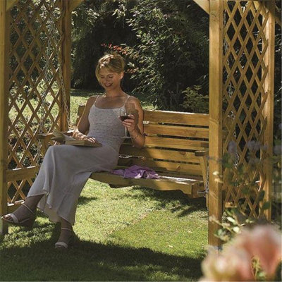 Pressure Treated Deluxe Dartmouth Swing Set Arbour (2.2m x 1m x 2.3m)