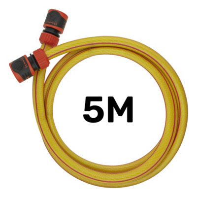 Pressure washer hose connection kit(from washer to tap) 5 meters of 30 bar hose and 2 lock on connectors - 3
