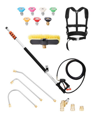 Pressure Washer Telescoping Wand, 24 ft, 4000 psi, Telescopic Spray ...