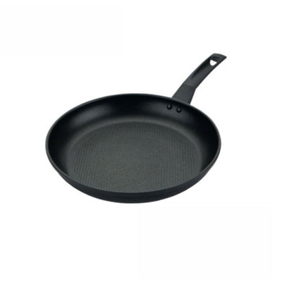 Prestige 9 x Tougher Black Round Aluminium Induction Suitable Dishwasher Safe Open Skillet Frying Pan 25cm