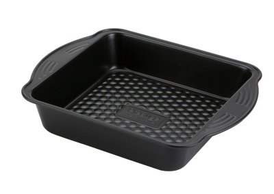 Prestige Aerolift Black Square Steel Easy Clean Non-Stick Pastry Bakeware Cake Tin 8"