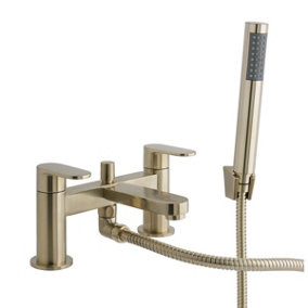 Prestige Bath Shower Mixer Tap Brushed Brass