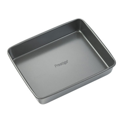 Prestige Easy Release Grey Rectangular Steel Durable Non-Stick Roast & Bake Pan Small Size