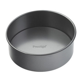 Prestige Easy Release Grey Round Steel Non-Stick Loose Base Bakeware Cake Tin 8"