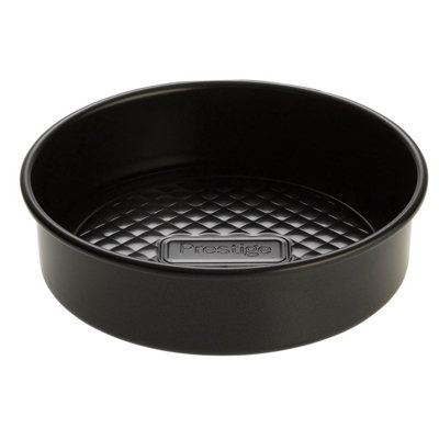 Prestige Inspire Black Round Carbon Steel Durable Non-Stick Loose Base Sandwich Pan 8"