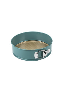 Prestige Nadiya Teal Round Carbon Steel Dishwasher Safe Non-Stick Springform Bakeware Cake Tin 9"