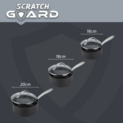 Prestige Scratch Guard Black Round Aluminium Induction Suitable ...