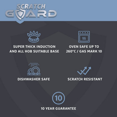 Prestige Scratch Guard Silver Round Stainless Steel Non-Stick Cookware ...
