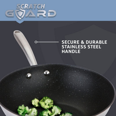 Prestige Scratch Guard Silver Round Stainless Steel Non-Stick Cookware ...