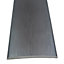 Prestige Stick Down Cover Strip Brushed Grey 3ft / 0.9metres Threshold Bar Floor To Floor Self Adhesive Trim