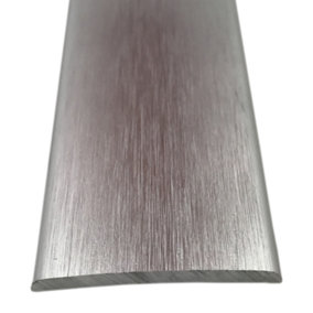 Prestige Stick Down Cover Strip Brushed Silver 3ft / 0.9metres Threshold Bar Floor To Floor Self Adhesive Trim