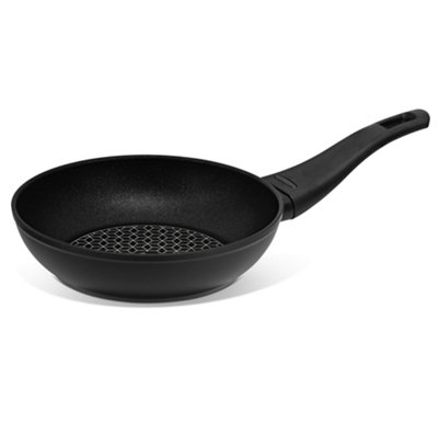 Prestige Thermo Smart Black Round Aluminium Heat Indicator Diamond Infused Non-Stick Frying Pan 20cm