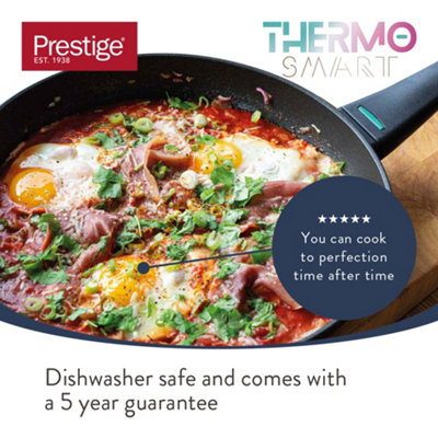 Prestige Thermo Smart Black Square Aluminium Induction Suitable Diamond ...